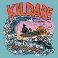 thumbnail image 2 of Women's Outer Banks Kildare Island Surfboard Co. Retro Waves Racerback Tank Top, 2 of 4