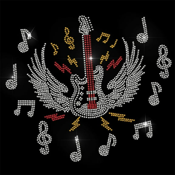 1Sheet Glass Hotfix Rhinestone for Clothes Bags Pants Guitar Iron on Appliques Costume Accessories 297x210mm