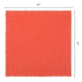 thumbnail image 6 of 12 Pack Cloth Napkins, Farmhouse Cotton Washable and Reusable Table Dinner Napkins for Restaurant, Weddings Caramel Orange 17x17inch, 6 of 6