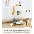 thumbnail image 3 of YAMAZAKI home 7151 Chariot de Rangement de Cuisine Roulant, Blanc, 3 of 5