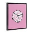 thumbnail image 4 of Stupell Industries Pastel Pink Lucky Dice Entertainment Painting Black Floater Framed Canvas Art Print Wall Art, 17 x 21, 4 of 10