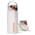 thumbnail image 1 of Botella de agua IzziBottle de silicona plegable de 600 ml, color blanco, 1 of 9
