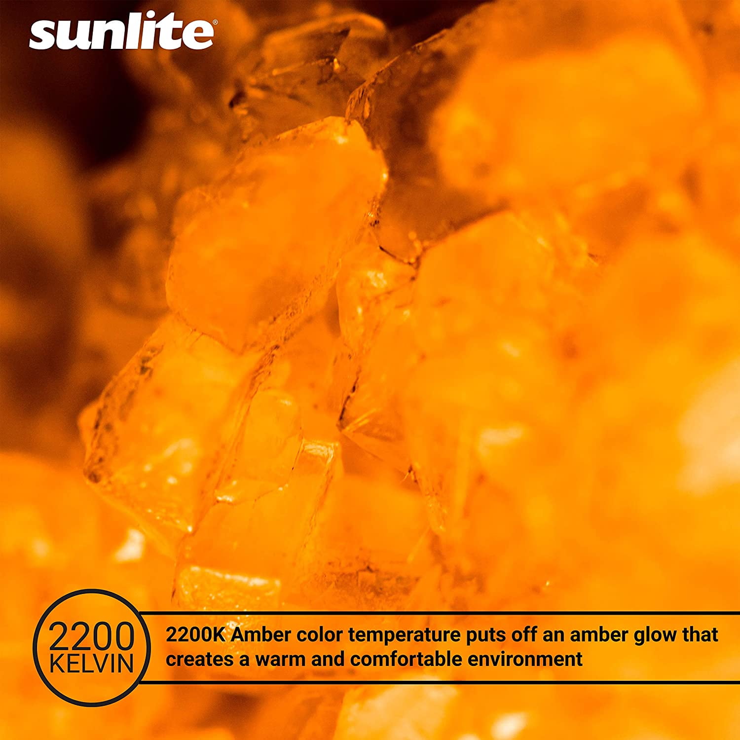 Sunlite LED ST19 Filament Style Edison Light Bulb, 8.5 Watts (60W Equivalent), Medium Base (E26), Dimmable, Clear, UL Listed, 2200K Amber, 6-Pack