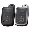 thumbnail image 3 of Yimiti For Tpu Flip Key Fob Cover For Toyota For Camry For Rav4 Etc.4 Button,Silver, 3 of 8