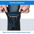 thumbnail image 4 of Couvre-chaussures avec Fermeture Éclair Version Semelle Dure Imperméable Couvre-Chaussures Réutilisables pour Pluie et Neige Extérieur Jardin Etc., Bottes de Pluie pour Hommes Femmes Enfants (TTX-Grand, Blanc), 4 of 6
