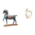 thumbnail image 1 of Figura de caballo,Figura de caballo Escultura animal coleccionable,Adorno de centro de mesa con estatua de caballo de resina,Estatua abstracta,Estatua de resina para decoración del, 1 of 8