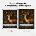 thumbnail image 3 of FLASHLUMI 8x12 Inch Vintage Stag with Floral Tapestry Background Oil Painting Canvas Wall Art, Rustic Wildlife Home Decor for Living Room Bedroom, 3 of 10