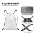 thumbnail image 6 of Kdxio Rabbit And Carrot Print Drawstring Backpack Bag,Waterproof Draw String Back Sack, Gym Drawstring Bags Swim Bag For Unisex, 6 of 9