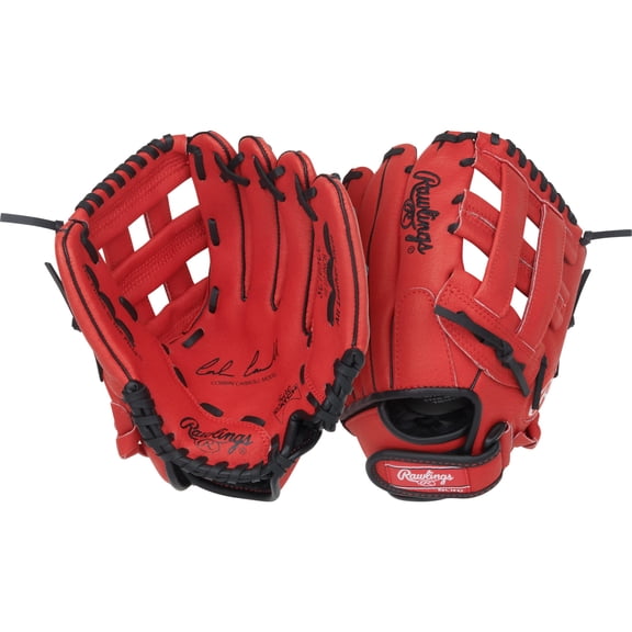 Rawlings Sure Catch Corbin Carroll Youth Baseball Glove | 10.5-Inch | Scarlet | Pro-H Web