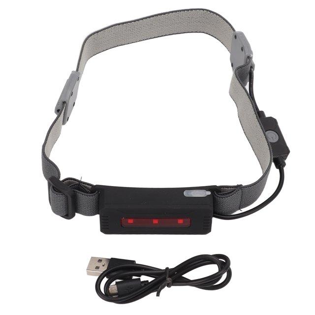 Mini linterna frontal portátil recargable por USB con luz COB para ciclismo y running al aire libre