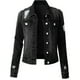 thumbnail image 3 of Chaqueta vaquera de manga larga con capucha y bolsillos para mujer, chaqueta vaquera con agujeros y reductora, cárdigan, 3 of 4