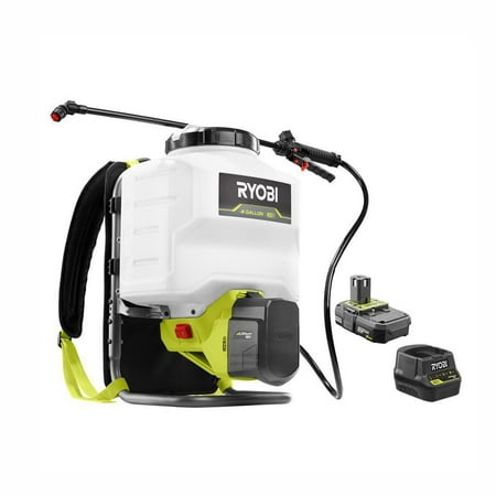 RYOBI ONE+ 18-Volt Lithium-Ion Cordless 4 Gal. Backpack Chemical Sprayer - 2.0Ah Battery and Charger Included