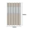 thumbnail image 3 of VOTRUDI PEVA Shower Curtain Waterproof Striped Bathroom Decor 71x71in, 3 of 9