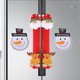 thumbnail image 2 of Un juego de 4 fundas navideñas para manija de puerta de refrigerador, cubierta polar 3D para refrigerador de doble puerta, decoraciones para manijas de lavavajillas y microondas de cocina, 2 of 3
