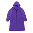 thumbnail image 6 of shqvo Extra Length Raincoats for Womens Waterproof Lightweight Hooded Windbreaker Rain Jacket Outdoor Poncho with Pockets, 6 of 7