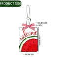 thumbnail image 4 of Wall hangs,3 Watermelon Hanging Signs Watermelon Door Hanger Wood Welcome Door Sign Happy Summer Watermelon Plaque For Front Door Wreath Home Wall Decor With Hanging Rope, 4 of 9
