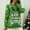 Green, variant on Guzom Ugly Christmas Sweaters for Women- Loose Fit Knit Crew Neck Cute Funny Long Sleeve Printed Pullover Gift Sweater Green Size L