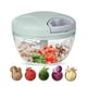 thumbnail image 1 of Procesador de alimentos manual picador de verduras, cortador de cebolla picadora de ajo de cadena portátil para verduras, jengibre, frutas, nueces, hierbas, etc., verde ShuxiuWang 9024715154231, 1 of 5