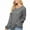 Gray, variant on Fashion Womens Sweaters Lightweight Blue V-Neck Solid Waffle Long Sleeve Pullover Ladies Sweaters Dressy