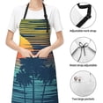 thumbnail image 6 of Picia Palm Trees Waterproof Apron for Unisex Adult - Adjustable Bib Apron with Pockets, Ideal for Cooking, Gardening, Painting, and Household Chores, 6 of 9