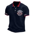 thumbnail image 4 of WAYUTE Mens Polo Shirts 250th Anniversary USA Shirt Patriotic Short Sleeve Graphic Print Collared Independence Day Trendy Casual Summer, 4 of 5