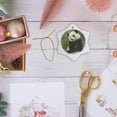 thumbnail image 6 of 3drose, Giant Panda Bears, Wolong China Conservation, China-as07 Pox0389 - Pete Oxford, 3 inch Snowflake Porcelain Ornament, 6 of 7