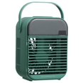 thumbnail image 1 of Ventilador enfriador de aire, mini aire acondicionado de escritorio con luz nocturna, mini ventilador USB multifunción, ventilador de enfriamiento, verde, 1 of 5