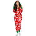 thumbnail image 1 of Pyjama de Noël à Capuche pour Femmes - Chaud, Doux et Confortable une Pièce pour les Fêtes, 1 of 4