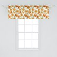 thumbnail image 2 of Ambesonne Tangerine Window Valance, Vintage Oranges Leaves, 54" X 18", Pale Green Orange, 2 of 3