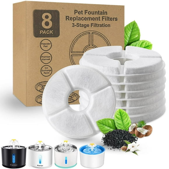 Filtros para Bebederos Parner Gatos Paquete de 8