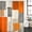 Orange Gray, variant on Blue Yellow Spring Floral Waterproof Shower Curtain, Stall 36"x72" Washable Polyester Fabric Shower Curtains for Bathroom, Elegant Summer Botanical Green Decorative Bathtub Curtain Sets with Hooks