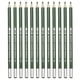 thumbnail image 1 of Uxcell 12Pcs Lápiz de Acuarela para Colorear, Dibujar, Pintar, Verde Oliva, 1 of 7