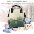 thumbnail image 4 of Defioc Fog Forest for Baby Diaper Bag Backpack - Baby Bag for Boys & Girls - Diaper Backpack - Large Travel Diaper Bags- Baby Registry Search & Shower Gifts, 4 of 5