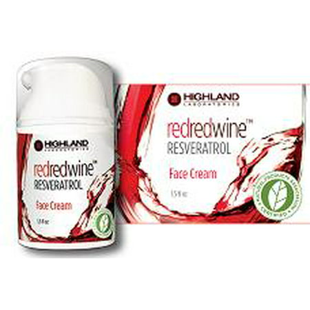RedRedWine Resveratrol Crème Visage Highland Laboratories 1,5 oz Crème