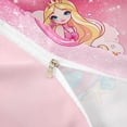 thumbnail image 4 of Erosebridal Cute Mermaid Pattern Duvet Cover Set,Ocean Life Sea Animal Bedding Full For Girls Teens 3pcs,No Comforter,Reversible, 4 of 6