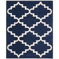 thumbnail image 2 of SAFAVIEH Chatham Osbert Geometric Wool Area Rug, Dark Blue/Ivory, 8' x 10', 2 of 7