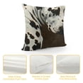 thumbnail image 4 of Cowhide Animal Black White and Brown Faux Fur Throw Pillow Covers  for Chair Bedroom Living Room Sofa Couch Bed Outdoor Double Sided Printing Furry Soft Cozy Pillow Covers, 4 of 5