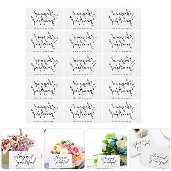 ETHZZLE 150Pcs White Thank You Cards Small Business Bulk Pack with Chic Simple Design for Customer Appreciation