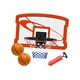 thumbnail image 2 of Aro de baloncesto con marcador electrónico multiusos, tablero de baloncesto de fácil instalación, deportes al aire libre para niños y adolescentes en Rojo, 2 of 8