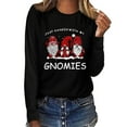 thumbnail image 2 of EQWLJWE Hoodies for Teen Girls Cute Gnome Print Pullover Gnome Print Long Sleeve Loose Valentine's Day Tops, 2 of 4