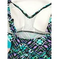 thumbnail image 4 of Swim Solutions BLACK Geometric-Print Tiered Tankini Swim Top, US 10, 4 of 4