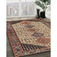 thumbnail image 2 of Ahgly Company Indoor Square Traditional Red Brown Persian Area Rugs, 4' Square, 2 of 6