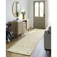 thumbnail image 2 of Boutique Rugs Ilana Braided Bohemian Natural Jute Runner Rug - Farmhouse Bleached Hand Woven Tassel Carpet for Hallway, Kitchen, Kids Room - White, Cream, Sage - 2'6" x 10' Runner, 2 of 13
