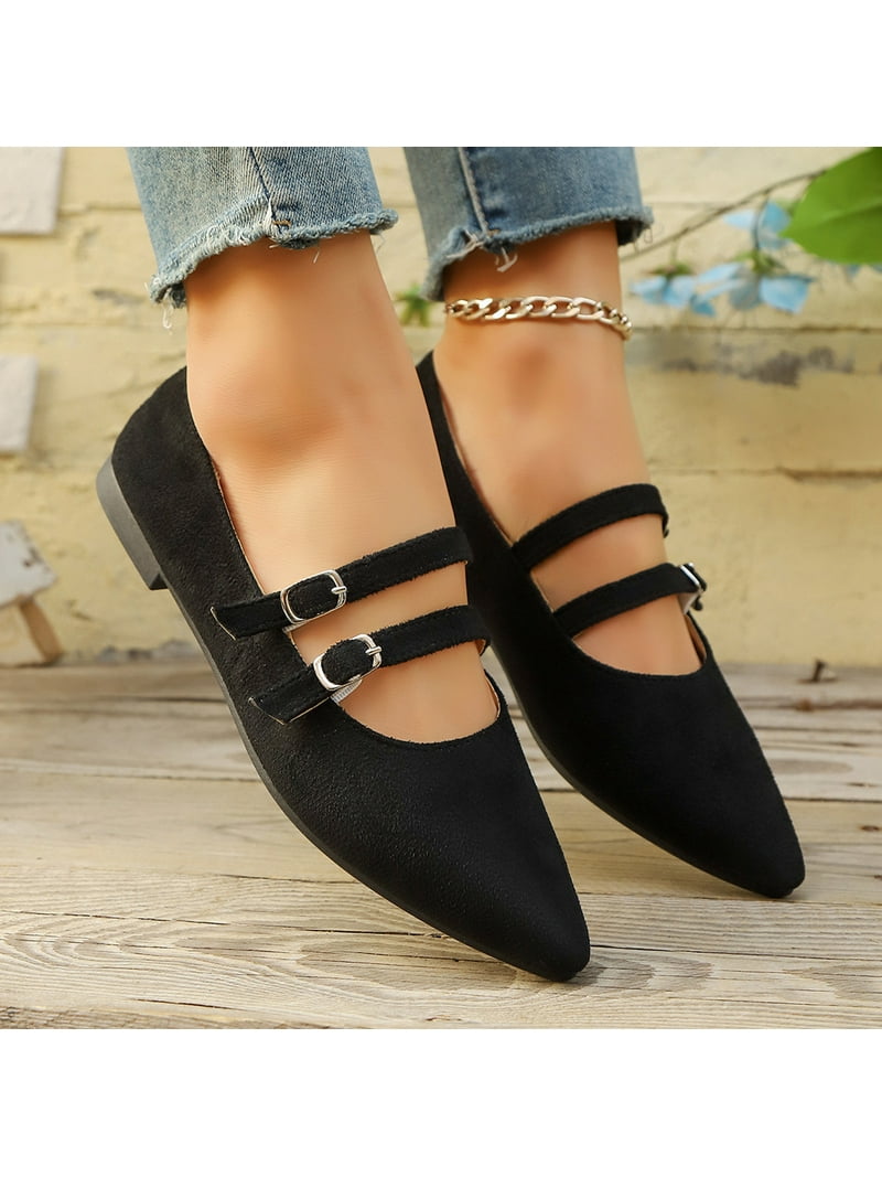 Tawop Women Shoes Womens Dress Shoes Work Shoes Flats Casual Comfort Black 7, Women's, Size: Small