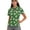 Axolotls Shamrock and Green Hat, variant on COEQINE Women V Neck Golf Shirts 1/4 Zip Moisture Wicking Soft Golf Tops Easter Bunny Egg Pink Print Quick Dry Fit Workout Polo Shirts Short Sleeve Tennis Activewear, M