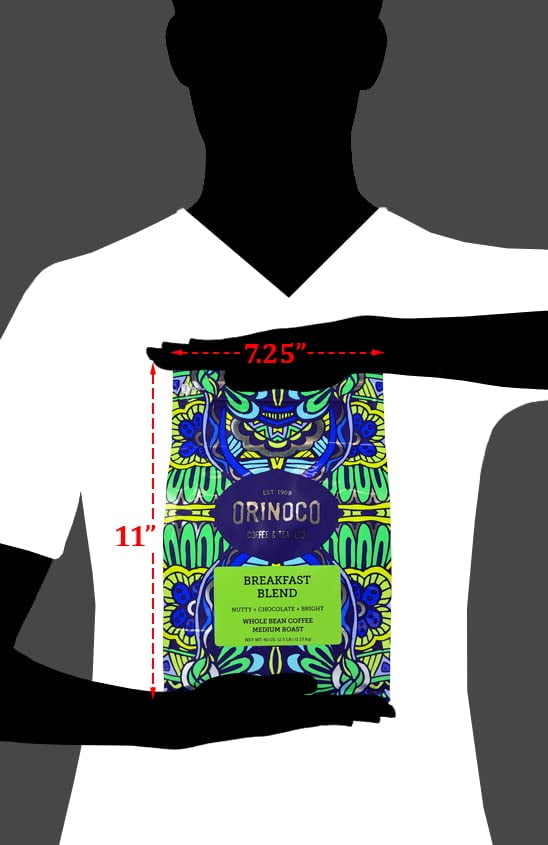 Orinoco Breakfast Blend 2.5lb bag, Medium Roast, Whole Bean Coffee 100% Arabica Beans