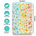 thumbnail image 5 of Boho Retro Floral Pet Feeding Mat-Absorbent Pet Placemat for Food and Water Bowl, with Waterproof Rubber Backing, Quick Dry Water Dispenser Mat for Dog and Cat (16"x24"), 5 of 7