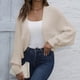 thumbnail image 4 of Suéter de mujer estilo europeo con mangas, chaqueta informal para otoño e invierno, nuevos estilos, top acrílico para mujer., 4 of 6