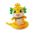 thumbnail image 5 of Vaveren Chinese New Year Snake Plush Toy Lunar New Year Ornament Party Favors Gift Snake Yellow, 5 of 8