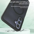 thumbnail image 3 of Designed for Magnetic Samsung Galaxy A16 5G Case,[Compatible with MagSafe] [Military Grade Drop Protection] Hybrid Slim Translucent Matte Shockproof with Anti-Fingerprint Phone Case,Black, 3 of 6